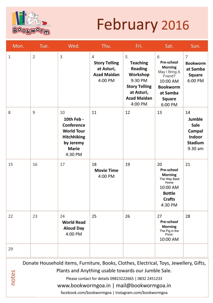 2016_02-February_Calender